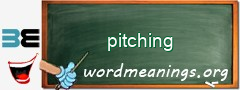 WordMeaning blackboard for pitching